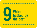 We're backed by the best